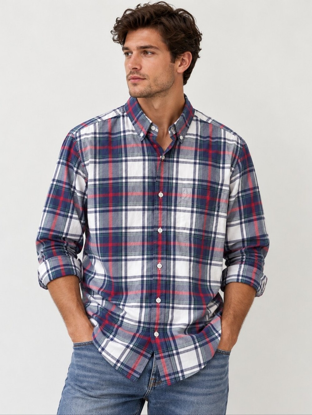 JCrew | Tartan Plaid long sleeve button-down dress shirt Medium